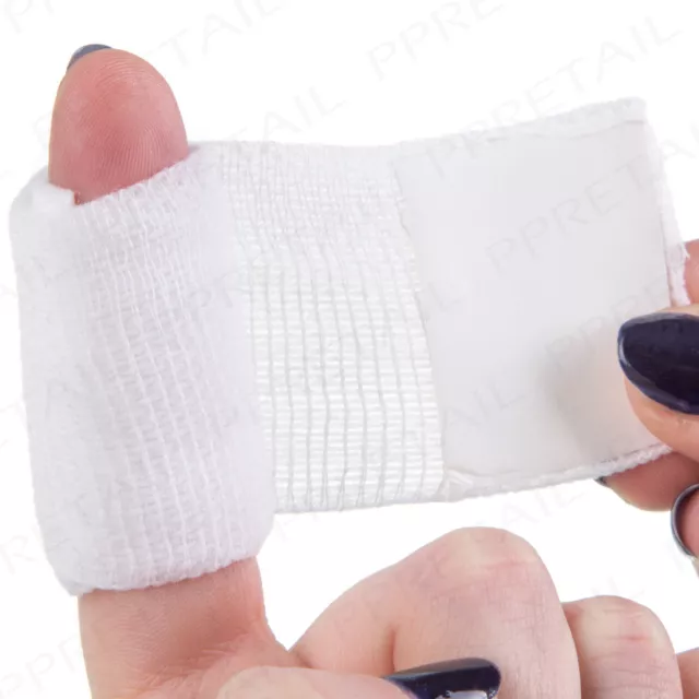 STERILE Finger Dressing + Bandage 3.5cm SQUARE PAD First Aid Cut/Wound APPROVED