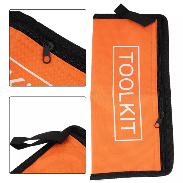 Tasche Werkzeugtasche Tasche Beuteltaschen Orange Oxford Segeltuch Stoff 28*13cm