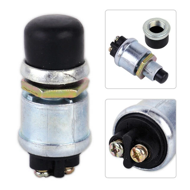 UNIVERSAL WATERPROOF MOMENTARY Ignition Push Button Starter Switch 60/
