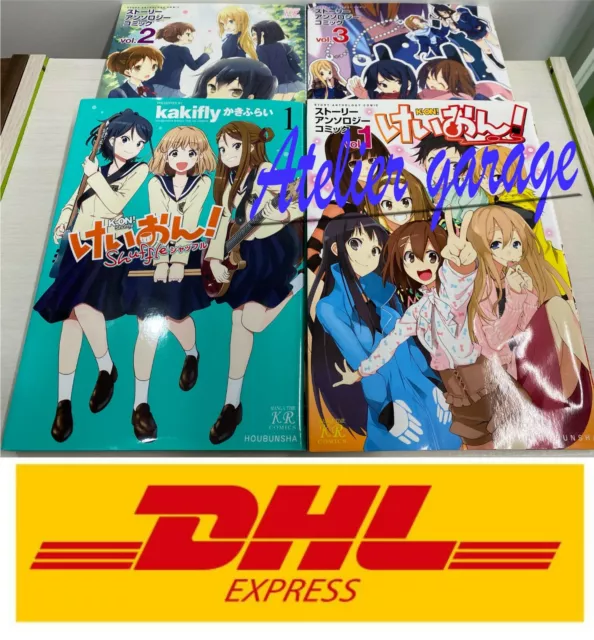 USED K-On! Shuffle Vol.1-2 Set Japanese Manga Kakifly Manga Time