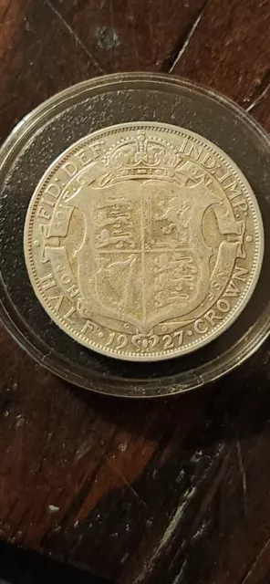 1927 Great Britain Half Crown Silver Coin