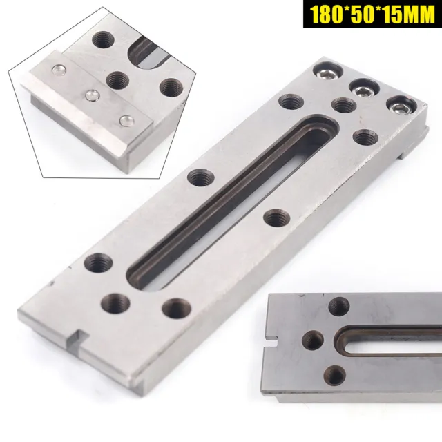 1 Pcs For Clamping and Leveling Silver Stainless Steel Fixture Tool 180*50*15mm