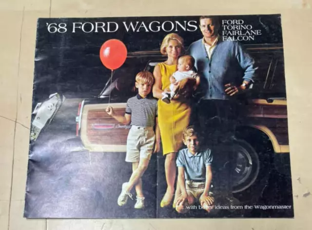 Vintage Original 1968 Ford Torino Fairlane Falcon Wagons Brochure