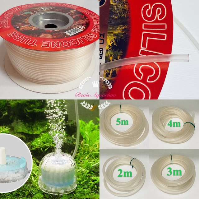 AZOO 4mm Silicone Air Tubing For Aquarium Fish Tank  Air Hose Air line Air Pump