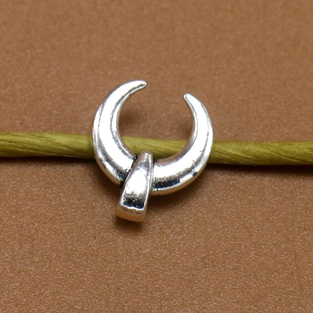 100 stücke Legierung Ox Hörner Anhänger Charme DIY Schmuckherstellung Zubehör 4