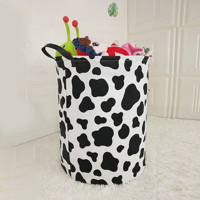 Creative Polka Dot Check Large Dirty Clothes Basket Dormitory Home Storage