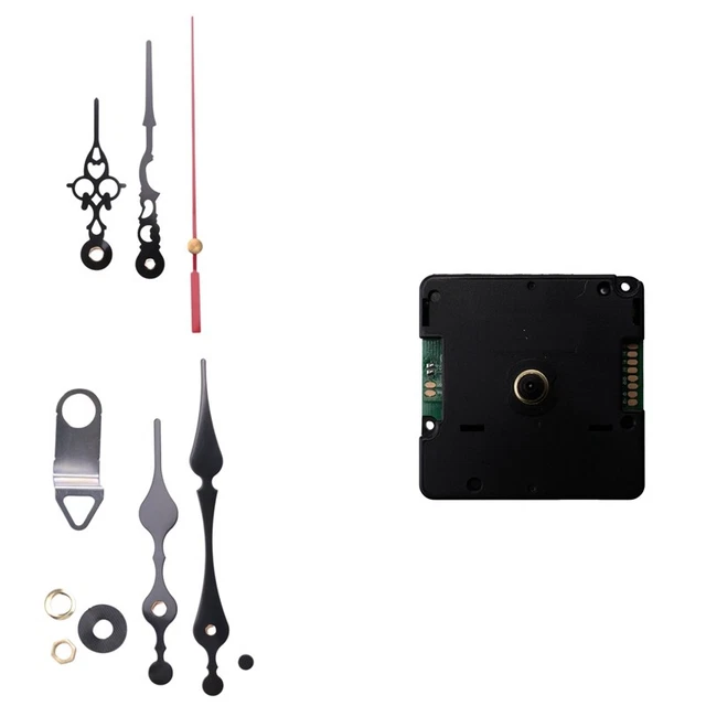 Kit Meccanismo Orologio Silenzioso Con Lancette A Forma Di Posate – Rotazione Continua, Per Orologi Da Parete Fai-Da-Te, Produzione Italiana