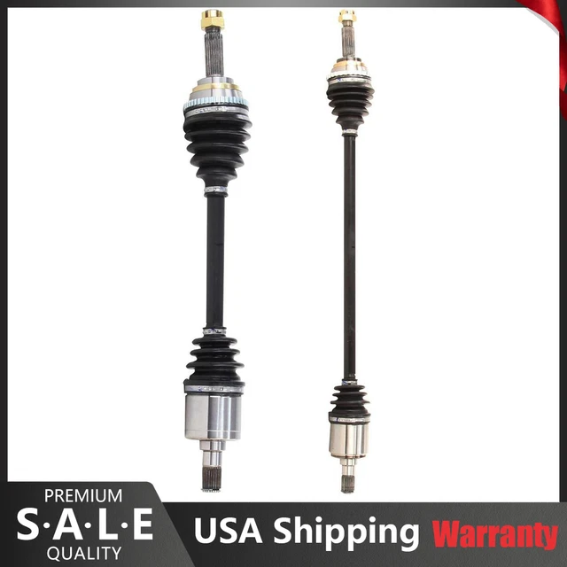 Front Left & Right CV Axle Joint Shaft For 2000-2001 Hyundai Accent Manual Trans