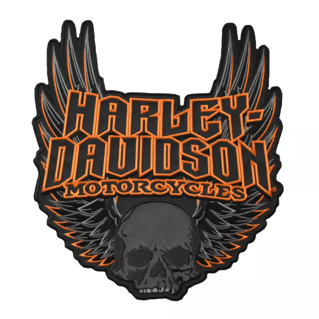 Harley Davidson Aufnäher Badge Kutte Aufbügler Emblem Patch Gothic Wings