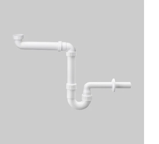 Yrichtra 2x Siphon Set 1 1/4 Zoll - Raumsparer Für Waschbecken Mit Flexiblem Ablauf