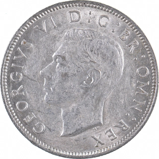 SILVER - WORLD Coin - 1944 Great Britain 2 Shillings - World Silver Coin *533