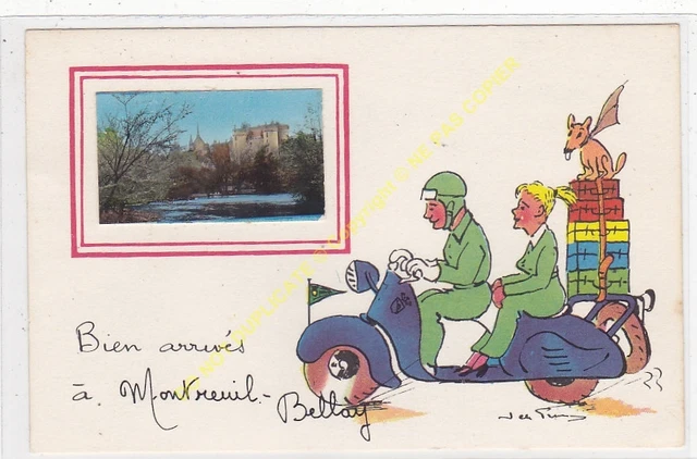 Cpsm 49260 Montreuil Bellay Illustrator Very Arrived Edit JP n2