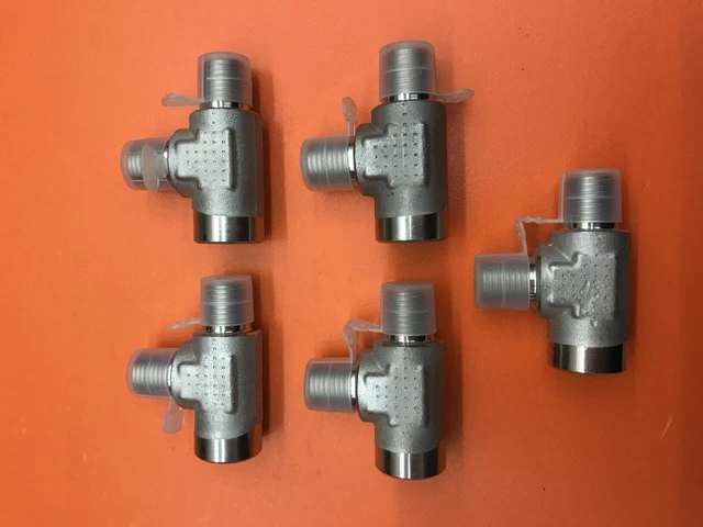 5- Fastenal (SKU # 426409) 1/4" Male NPT x 1/4" Female NPT Stainless Steel Branc