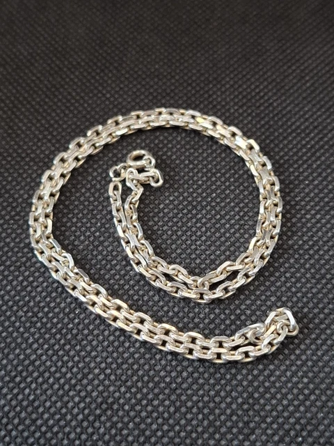 ANCIEN COLLIER CHAÎNE En Argent Massif Maille Forçat EUR 24,90 - PicClick FR