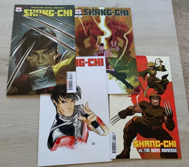 Shang Chi #3 Cover Set 1:50 Michael Cho Variant 1st APP Zhilan Peach First Print