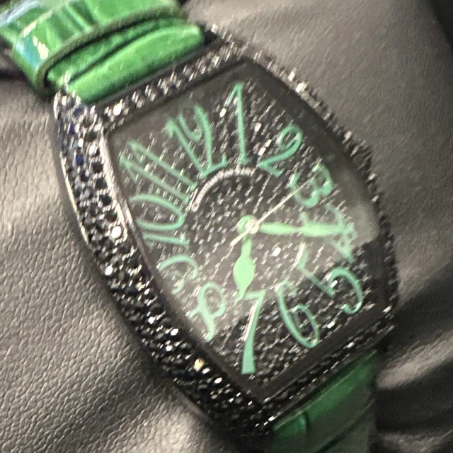 Christian Van Sant Women's Black Dial Watch - CV4825 *MISSING CRYSTALS*
