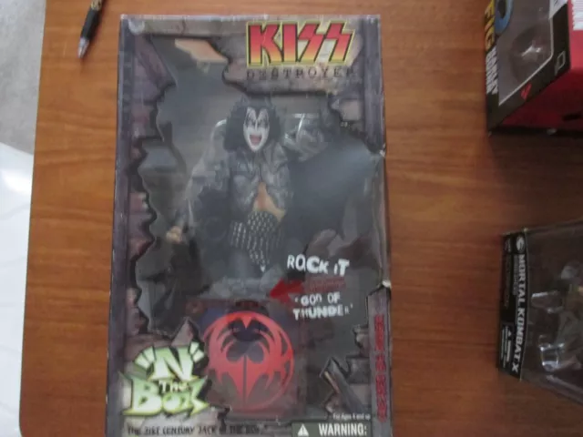 KISS DESTROYER, "N" the BOX ROCK IT  GOD OF THUNDER, The Demon Figure VGC