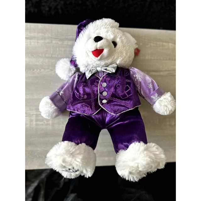 Christmas 2022 Snowflake Teddy Bear 20" Boy Holiday Time Walmart . Purple