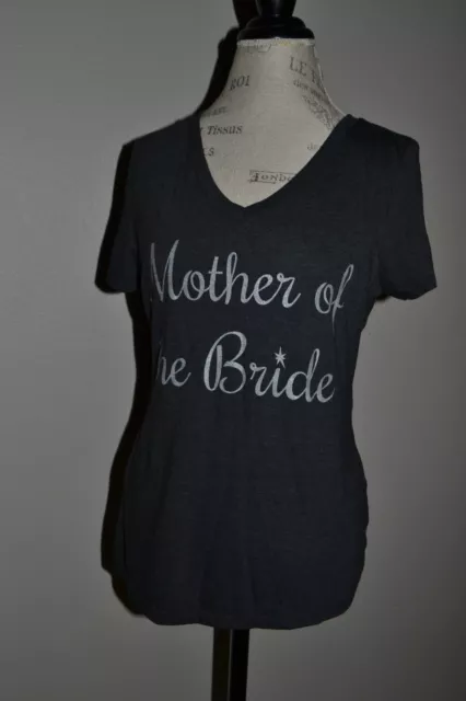 Womens Medium black Mother of the Bride  tee shirt