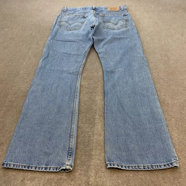 Vintage Levi's 517 Blue Jeans Men's 34 Dark Denim Cowboy Medium Wash Size 34x32