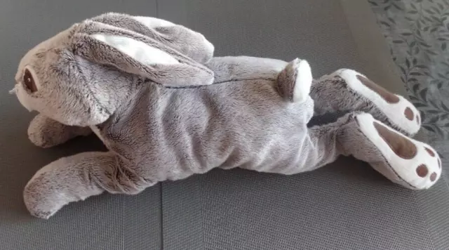 S15 / doudou peluche lapin lièvre gris allongé VANDRING IKEA