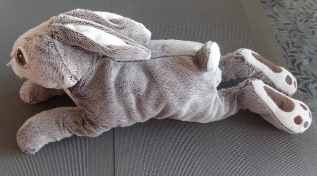 S15 / doudou peluche lapin lièvre gris allongé VANDRING IKEA