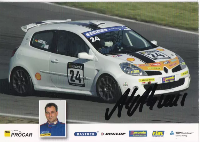 Autogramm - Alf Ahrens (Motorsport)