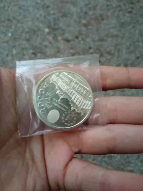 Moneda De Plata 2000 Pesetas Presidencia Consejo Ue - Juan Carlos I 1995  Sc