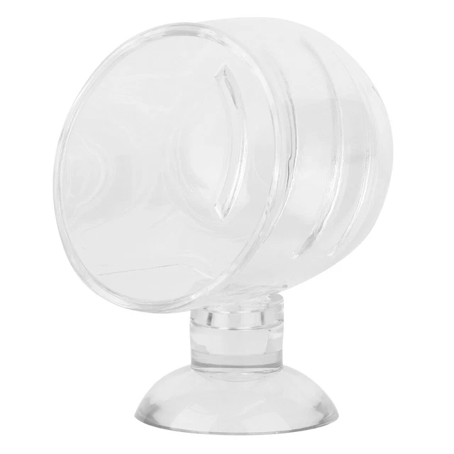 (ACRYLIC CRACK CUP)AQUARIUM Feeder Transparent Fish Tank Food Feeder