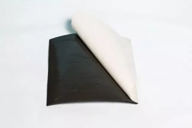 Neoprene Sponge Rubber Sheet w/Peel-Back Adhesive 1/4" Thick x 6" W x12" L