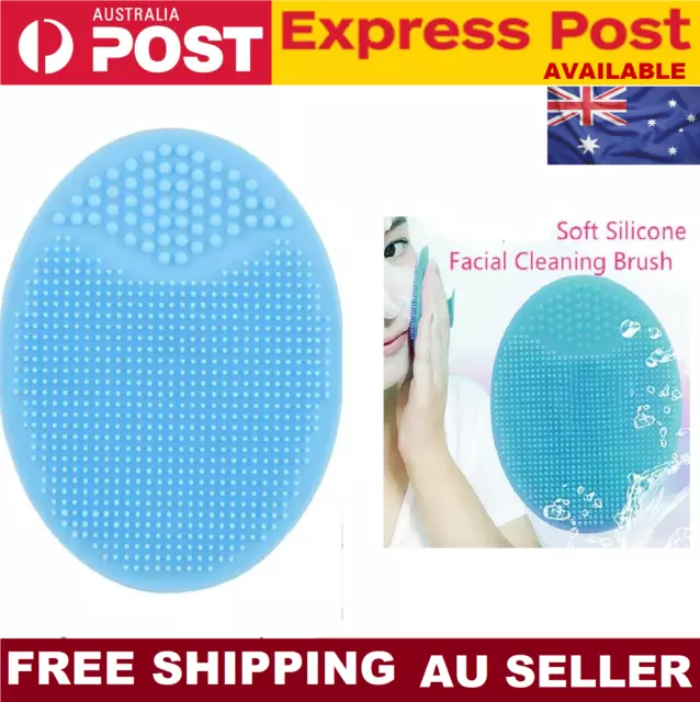 Face Cleansing Brush Silicone Baby Soft Skin Facial Cleanser Massager Scrubber