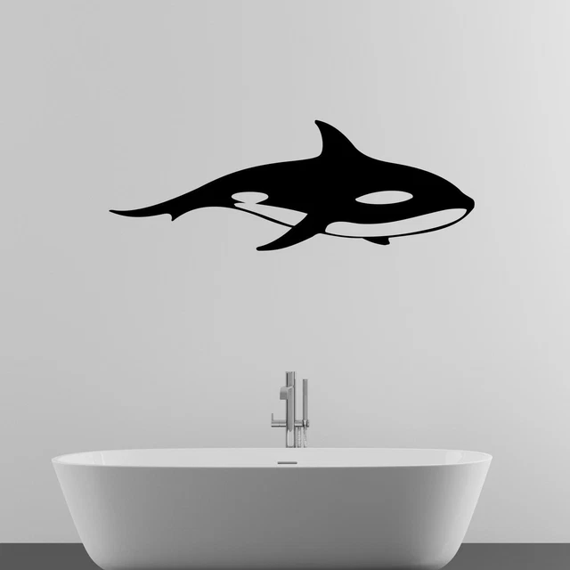 Orca Killer Whale Animal Wall Sticker Decal Transfer Kids Bedroom Matt Vinyl UK