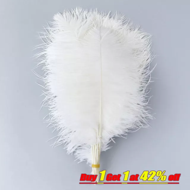 10Pc pack Large Ostrich Feathers For Wedding Party Costume Decoration 25-30cm
