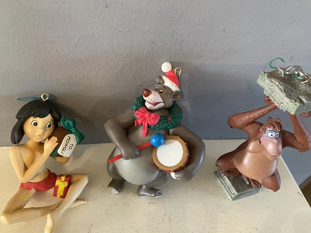 Disney Store 3 x seltenes Weihnachtskrugbuch Weihnachtsbaumschmuck