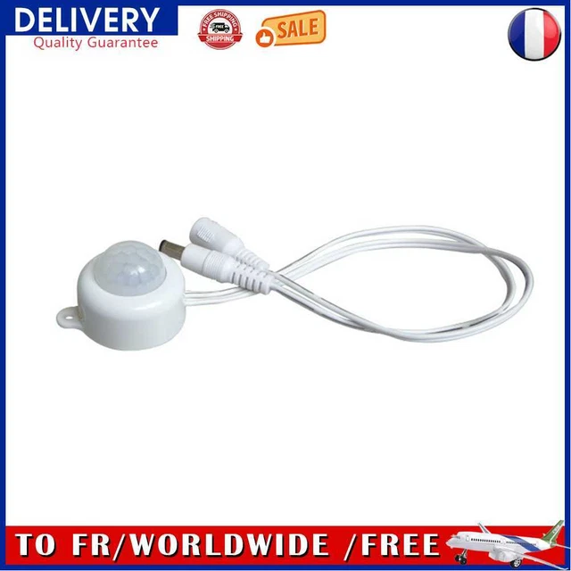 Hand Sweep Switch Motion Sensor Detector for Wardrobe Lamp (White DC Plug)