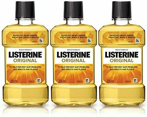 LISTERINE Original Bouche Durable Fraîcheur Chaque 250ml Set 3 Gratuit Livraison