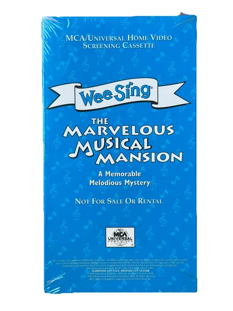 WEE SING: THE Marvelous Musical Mansion (VHS) – NEW SEALED – MCA