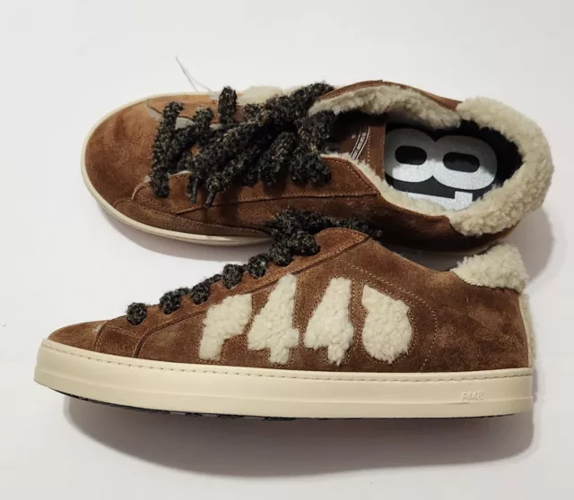 P448 Women's John Faux Shearling Suede  Slavia Brown Size EU 39, US 8.5-9 Rare