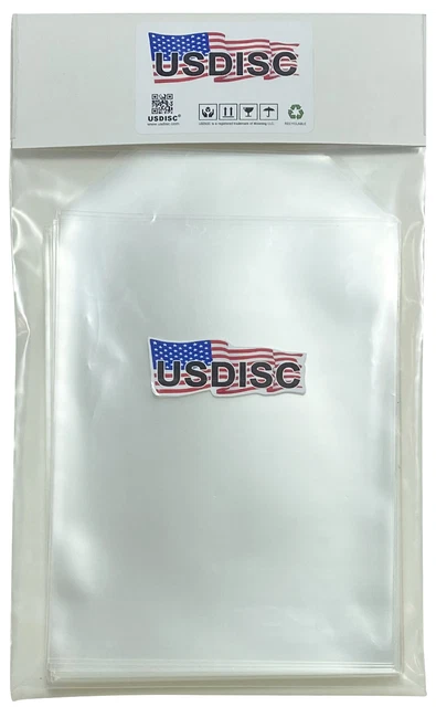 50 USDISC Storage Pockets 5.625 x 7.375, 4mil Stamp & Die (Clear) Flap
