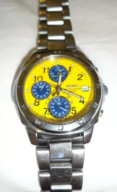Seiko chronograph 50m top 5 bar