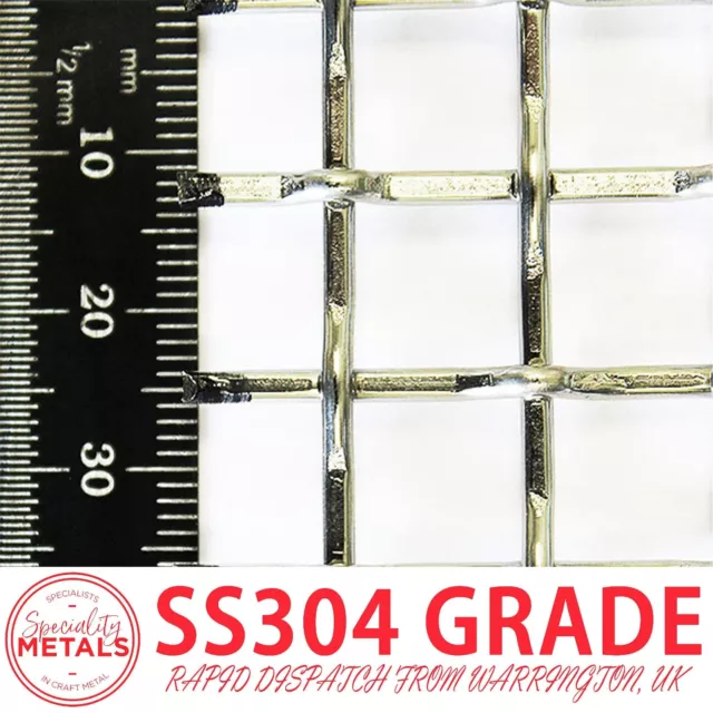 Super Heavy Woven Wire Grille | 2 Mesh, 11mm Hole, 1.6mm Wire | 304 Stainless