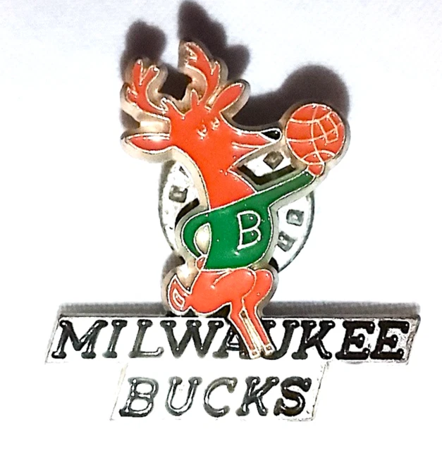 MILWAUKEE BUCKS NBA 1990 Us spilla basket sport memorabilia badge