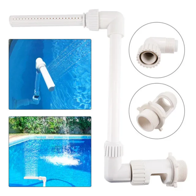 Pool Adjustable Waterfall Fountain Kit PVC Water Spray Pools Spa Decorations