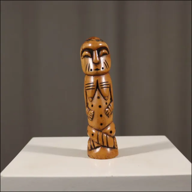 67876) Kleine Amulett Bein-Figur Kamerun Afrika Africa Afrique figure ART KUNST