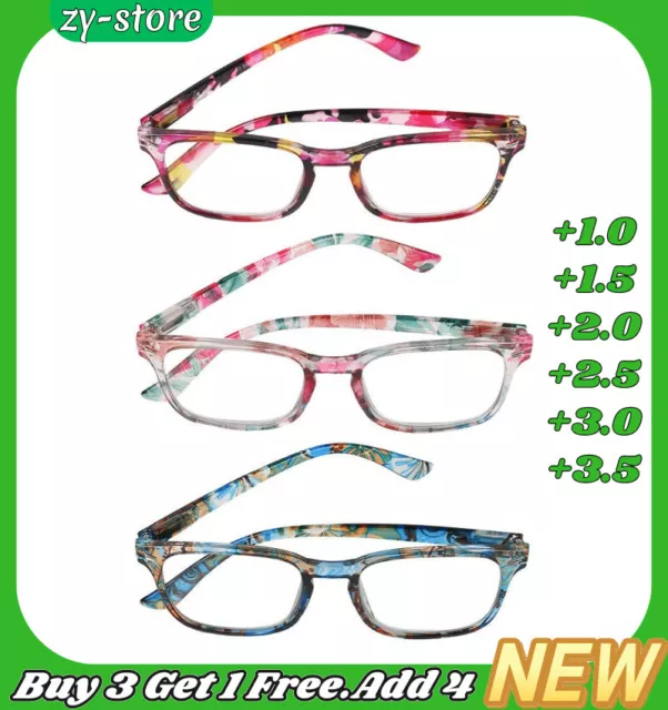 Reading Glasses Womens Ladies Lightweight Designer Style+1.0 1.5 2.0 2.5 3.0 3.5