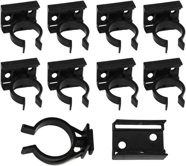 30 Crochets Plastique Noirs Pour Tente Et Toile, 6.5mm - Accessoire Camping Et Bâche Par Uxcell