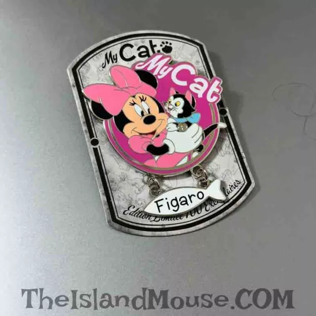 Disney LE DLRP My Cats Pinocchio Minnie Figaro LE 393/700 Pin (N1:131721)