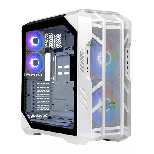 Cooler Master HAF 700 White, Full Tower Chassis w/ Tempered Glass, 2x 200mm/3x 1