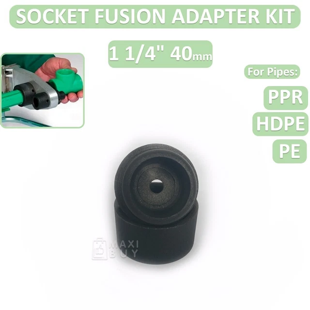 Socket Fusion Heating Adapter Set 1 1/4" 40 mm for Fusion Machine HDPE/PE/PPR v5