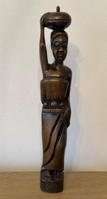 African Hand Carved Wooden Figurine
